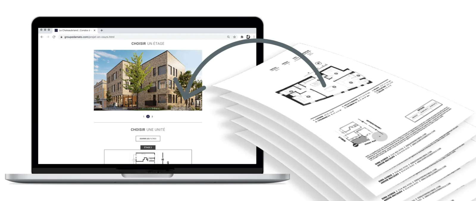 Des plans PDF transformés en explorateur d’unités sur le web