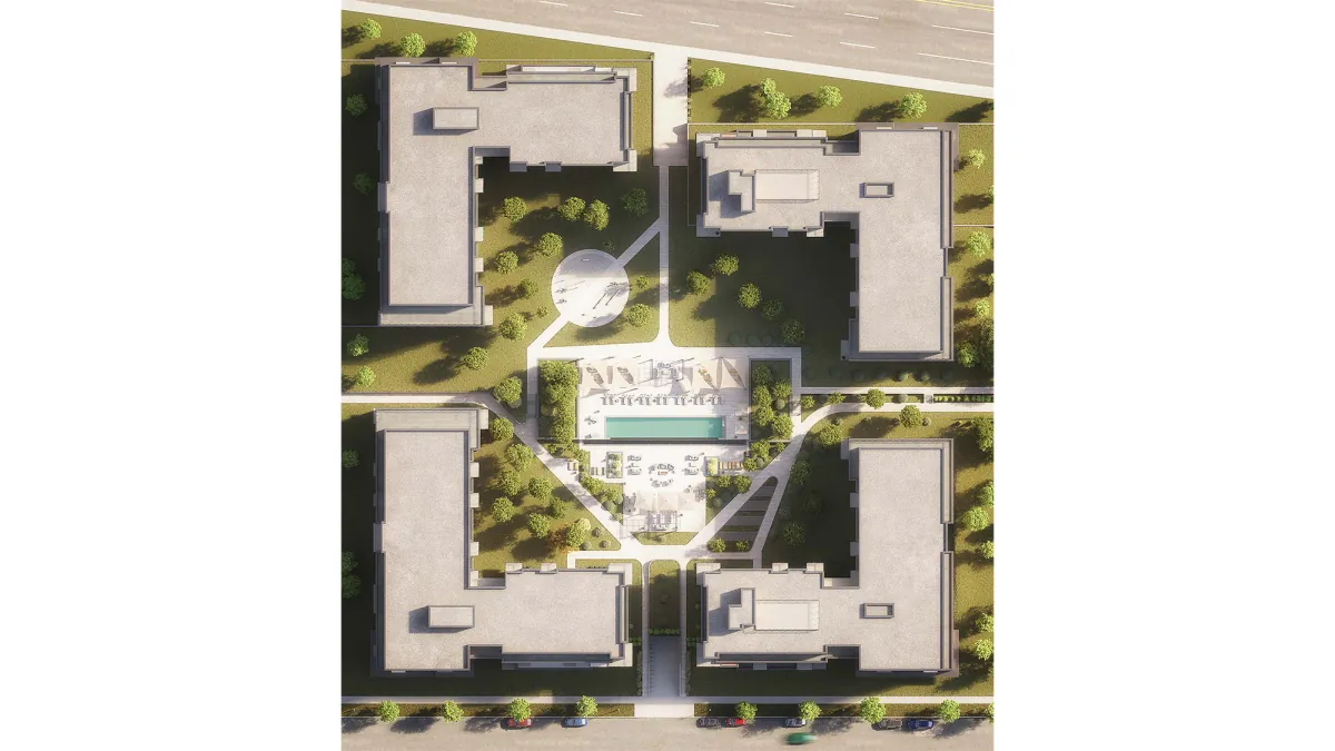 Vue du projet Aura sur le Square