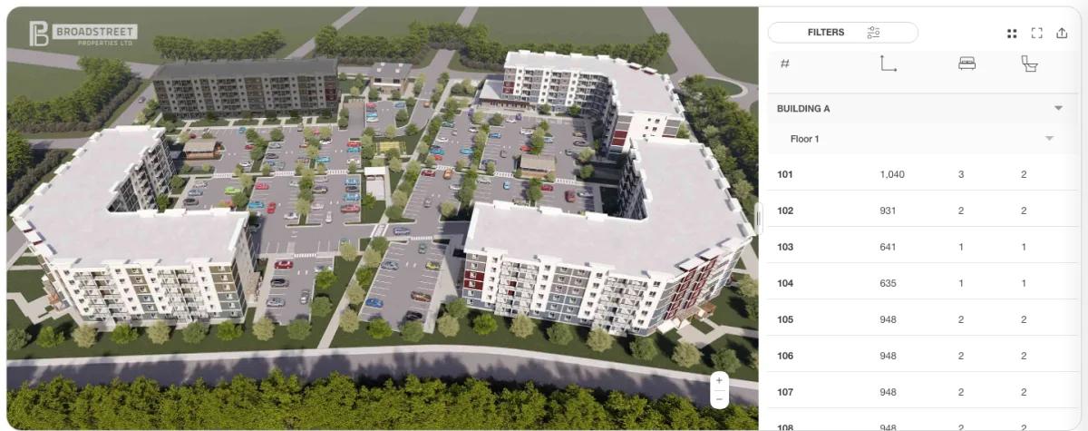 Explorateur d’unités du projet multibâtiment Blackstone