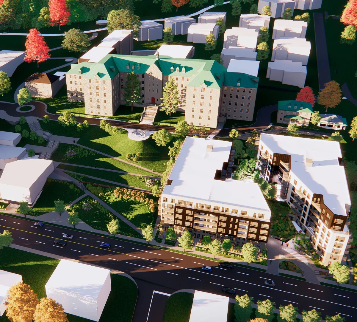 Vue du projet Humano District